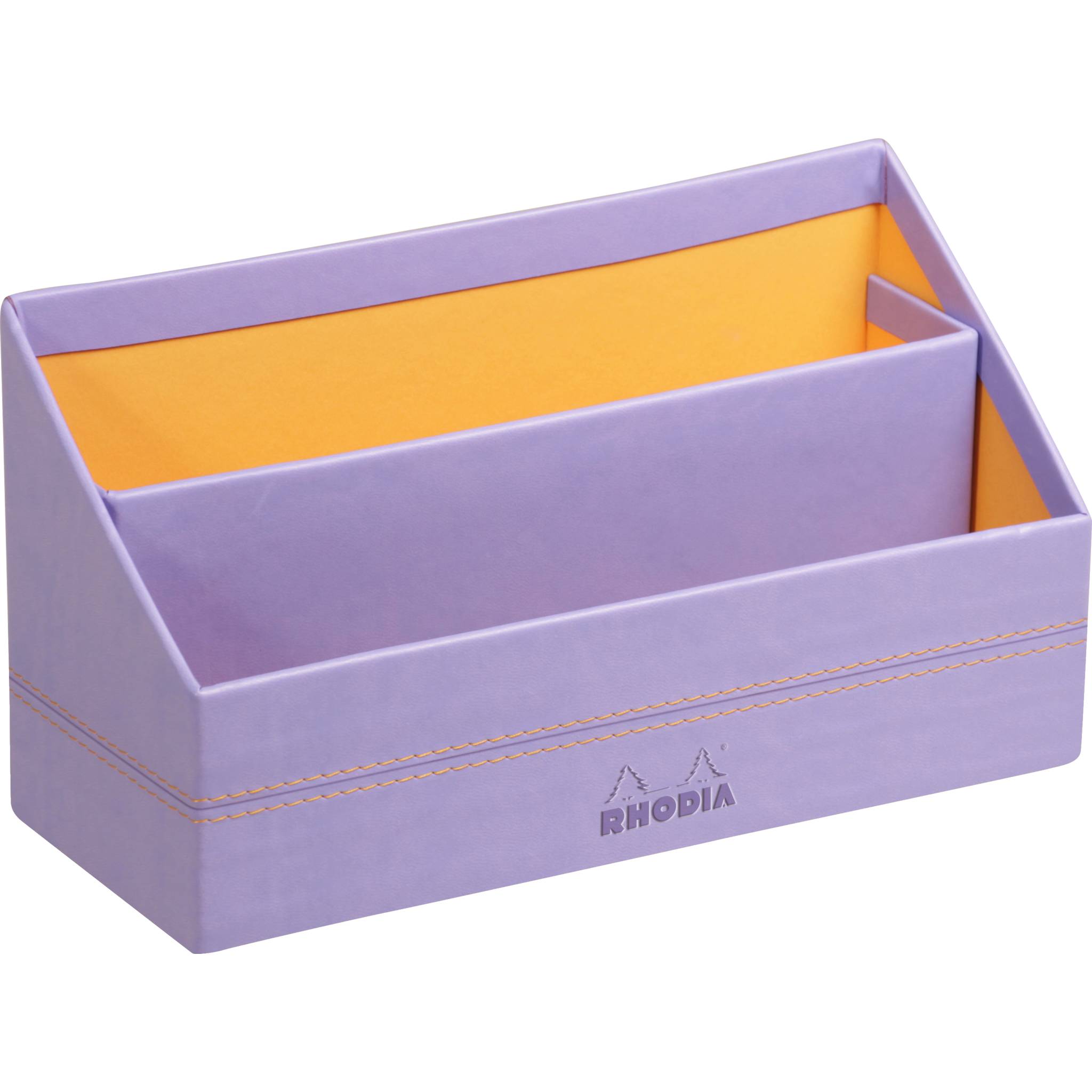 Rhodia Rhodiarama Briefständer aus Kunstleder, 25x10x14 cm Schwertlilie 318849C