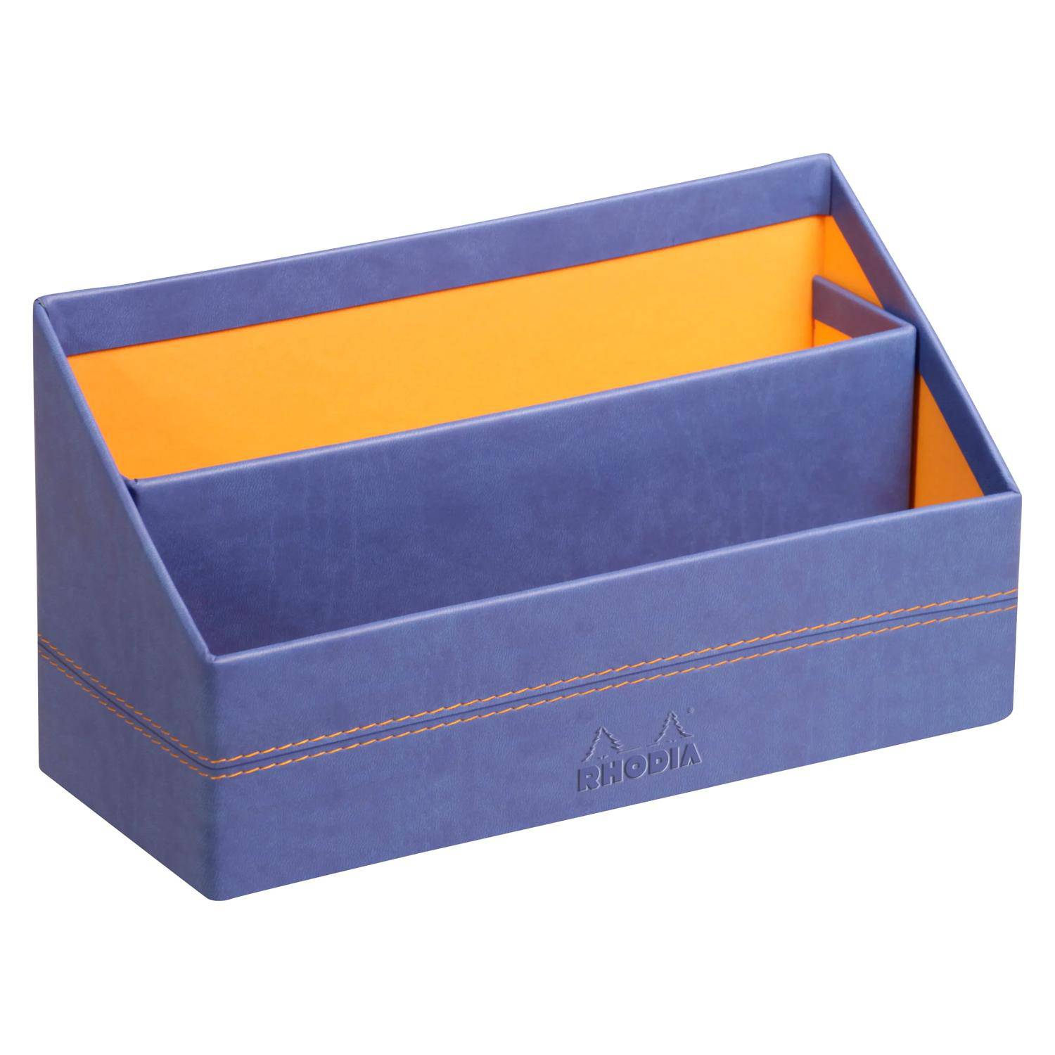 Rhodia Rhodiarama Briefständer aus Kunstleder, 25x10x14 cm - Saphir 318848C