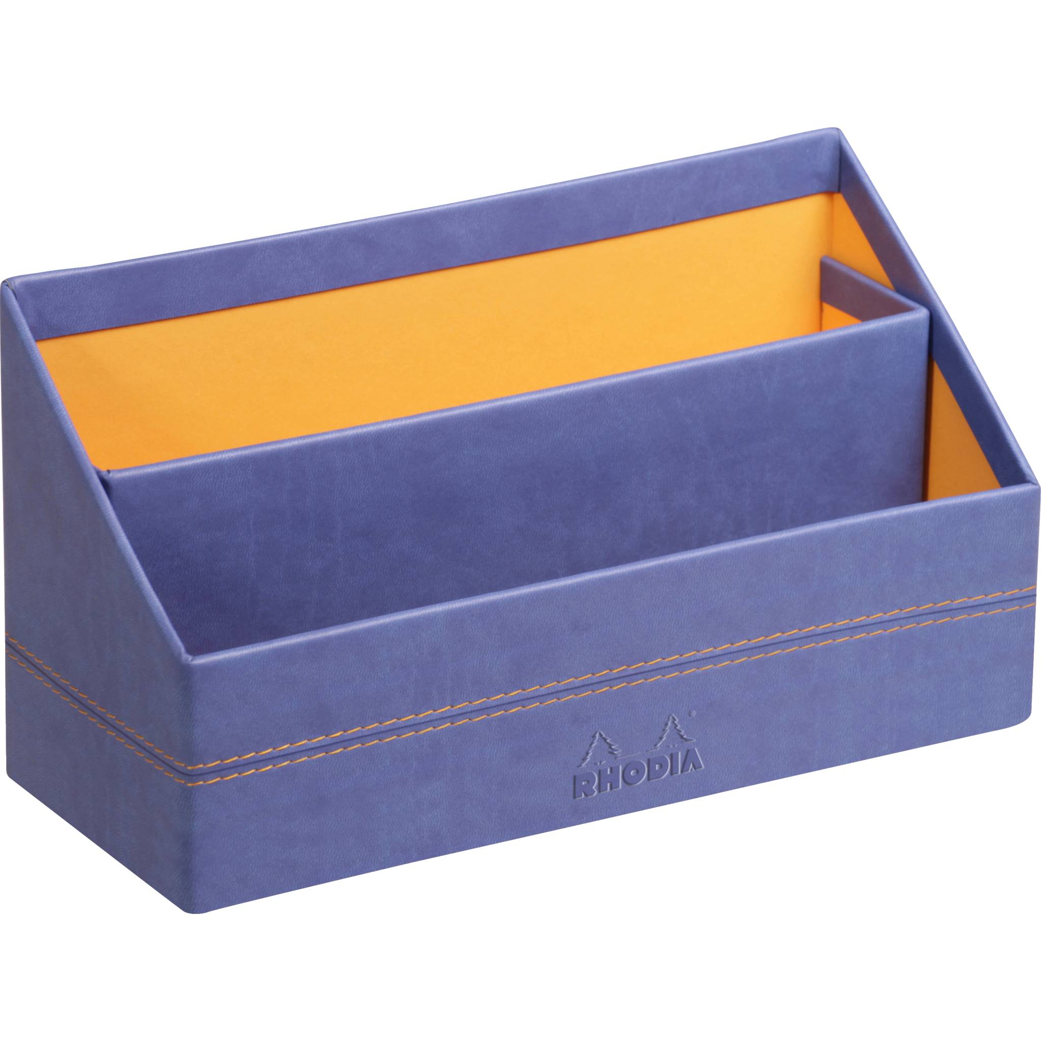 Rhodia Rhodiarama Briefständer aus Kunstleder, 25x10x14 cm - Saphir 318848C