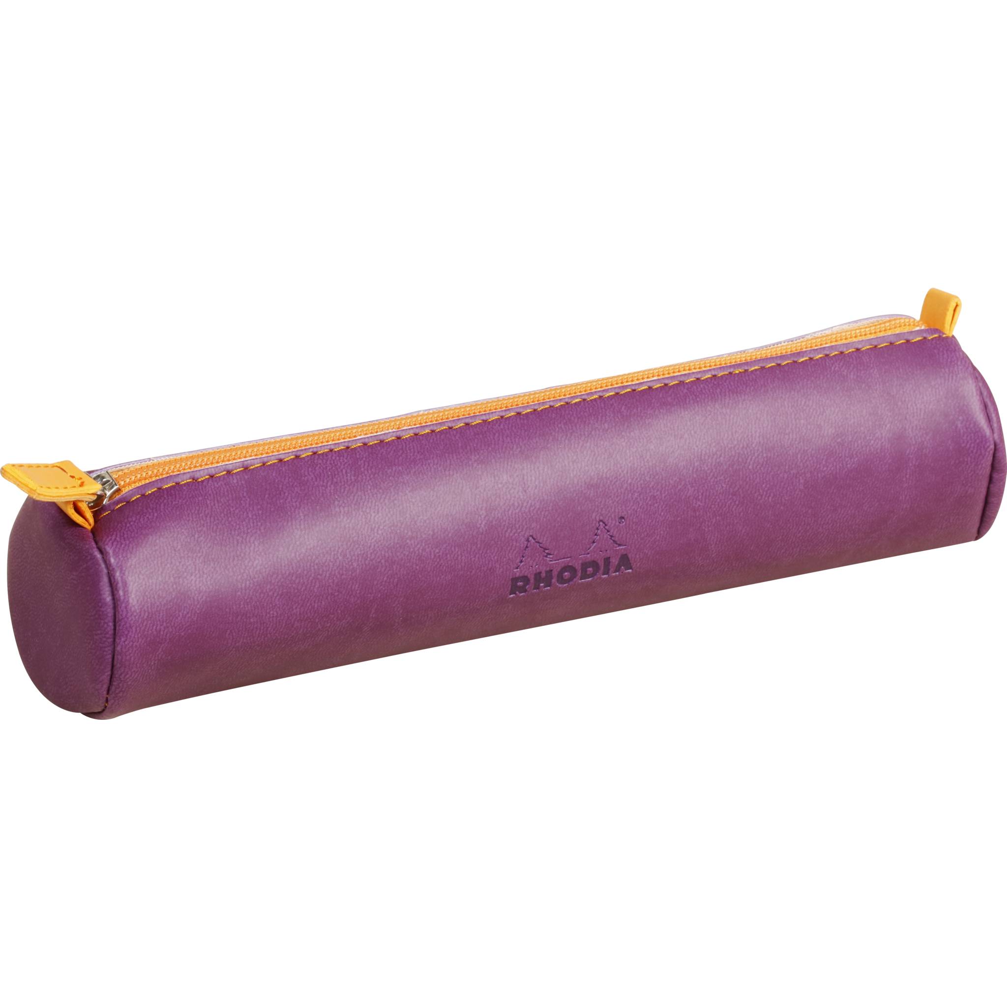 Rhodia Rhodiarama rundes Schlampermäppchen 21,5xØ5cm Kunstleder Violett 318990C
