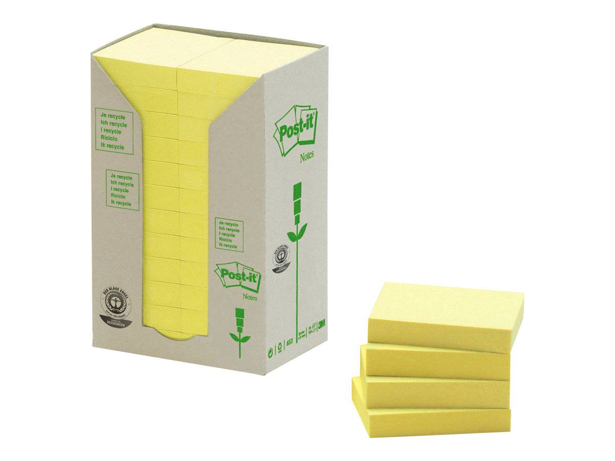 3M - Post-it 653-1T - Haftnotizen - 38 x 51 mm - 2400 Blatt (24 x 100)