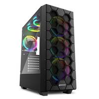Sharkoon RGB Hex - Mid tower - ATX - Seitenteil mit Fenster (gehärtetes Glas)