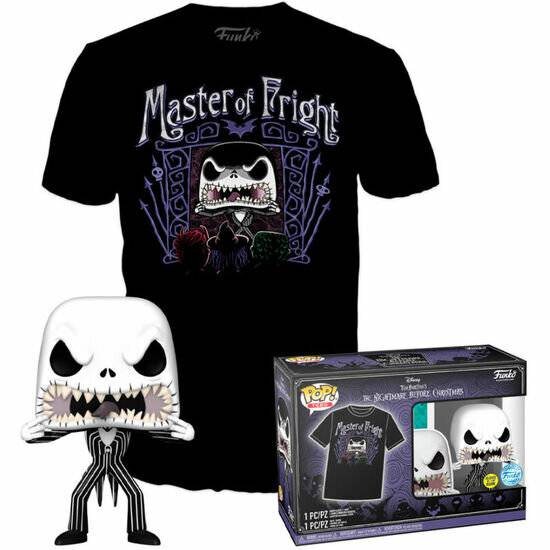 Nightmare Before Christmas POP! & Tee Vinyl Figur & T-Shirt Set Jack Skellington Größe M