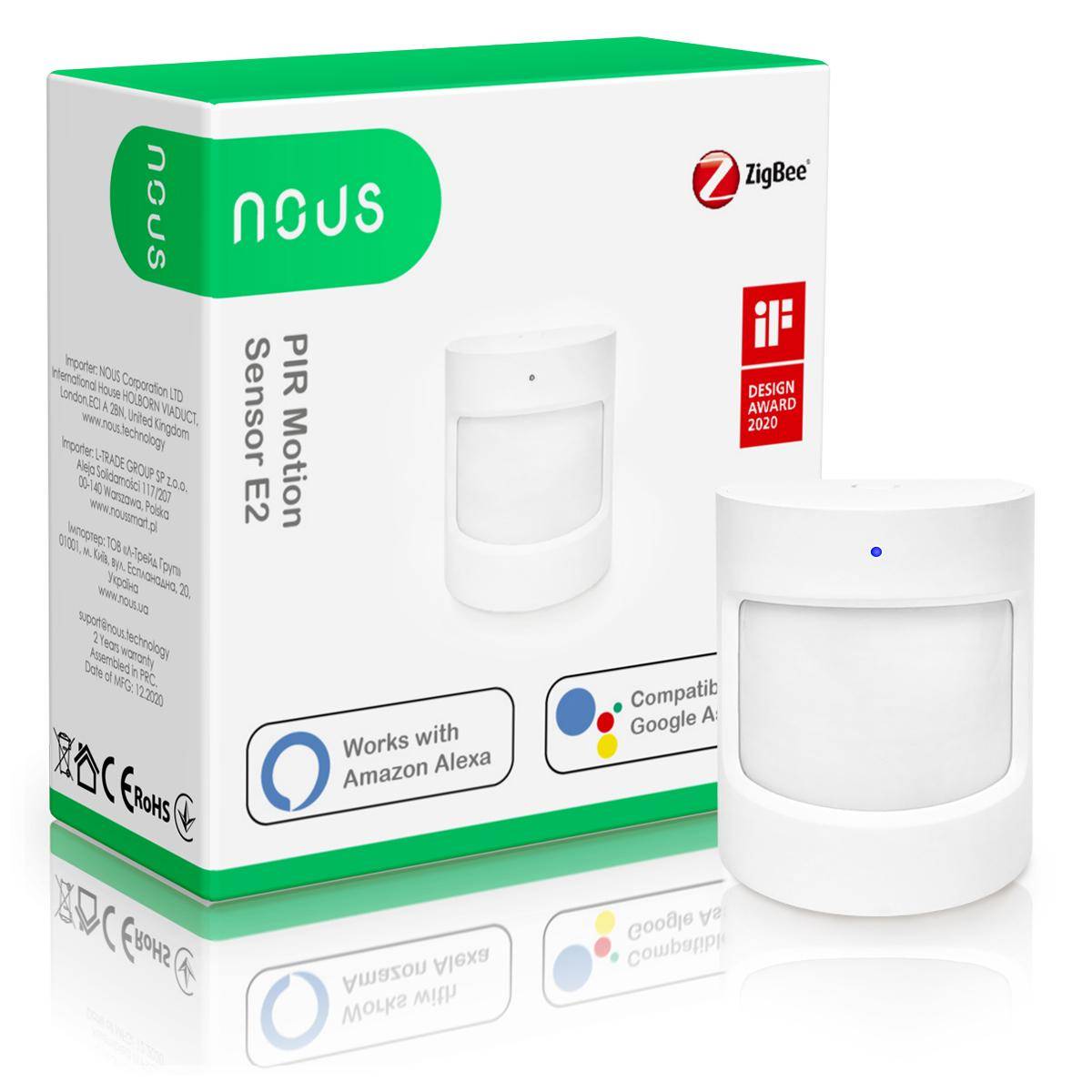 Nous E2 Smarter Bewegungssensor, ZigBee