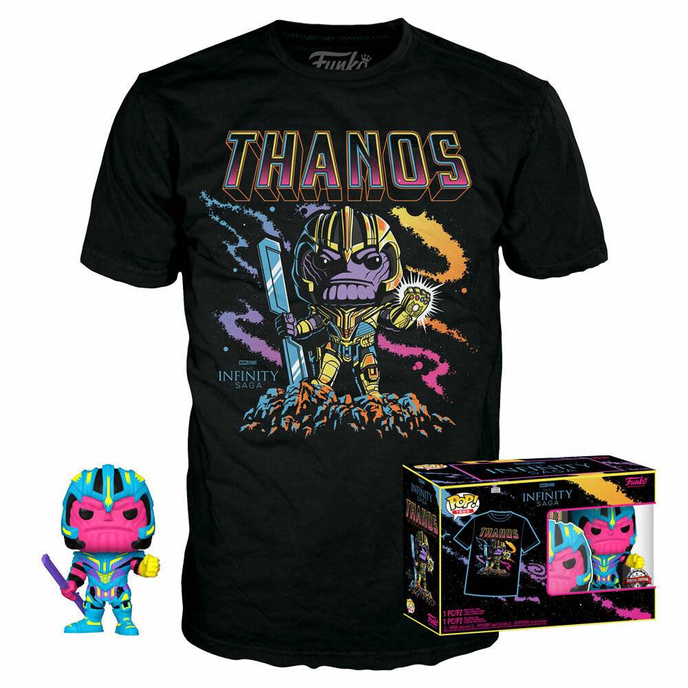 Funko Set Figur POP &amp; Tee Marvel Infinity Saga Thanos Exklusiv