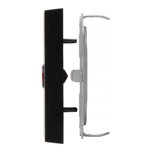 KOPP HK07 - Flächenwippe mit roter Linse (IP20) - in schwarz matt