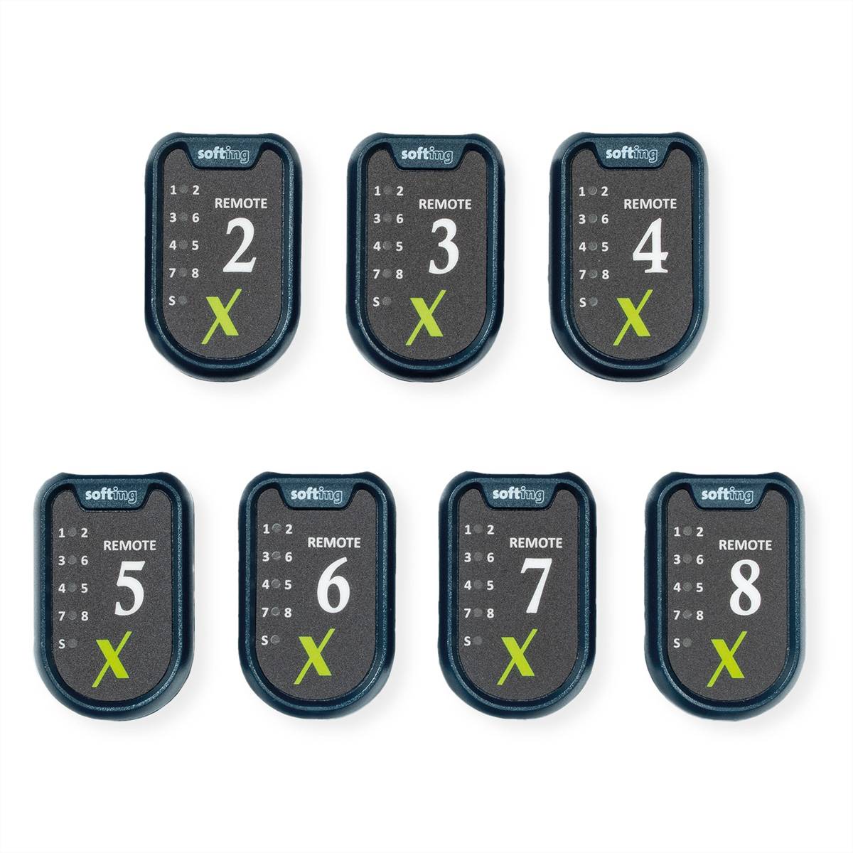 SOFTING Smart Remotes für LinkXpert, Set mit 7 Stück (#2 - #8)