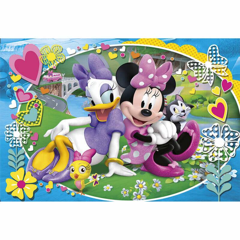 CLEMENTONI Puzzle Minnie und Daisy: Auf einem Ausflug MAXI 104 Teile