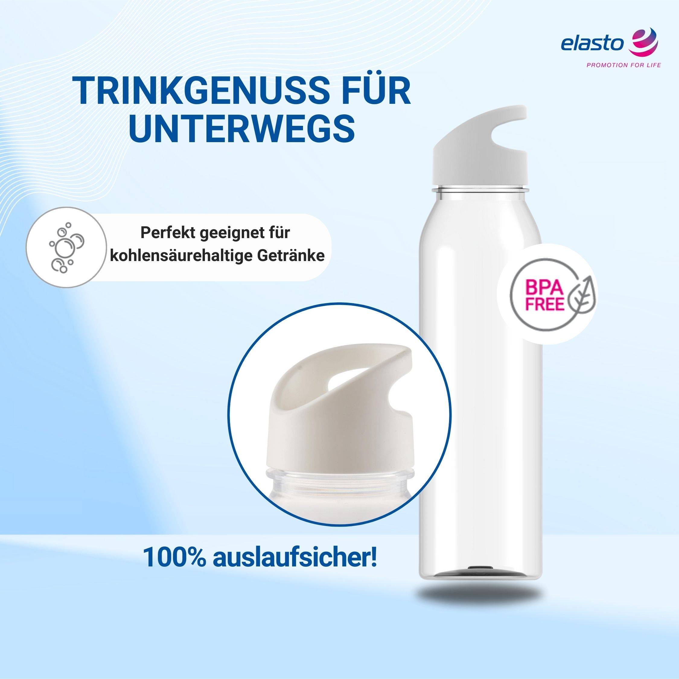 Wasserflasche Active "Wave" 650ml für Sportflasche