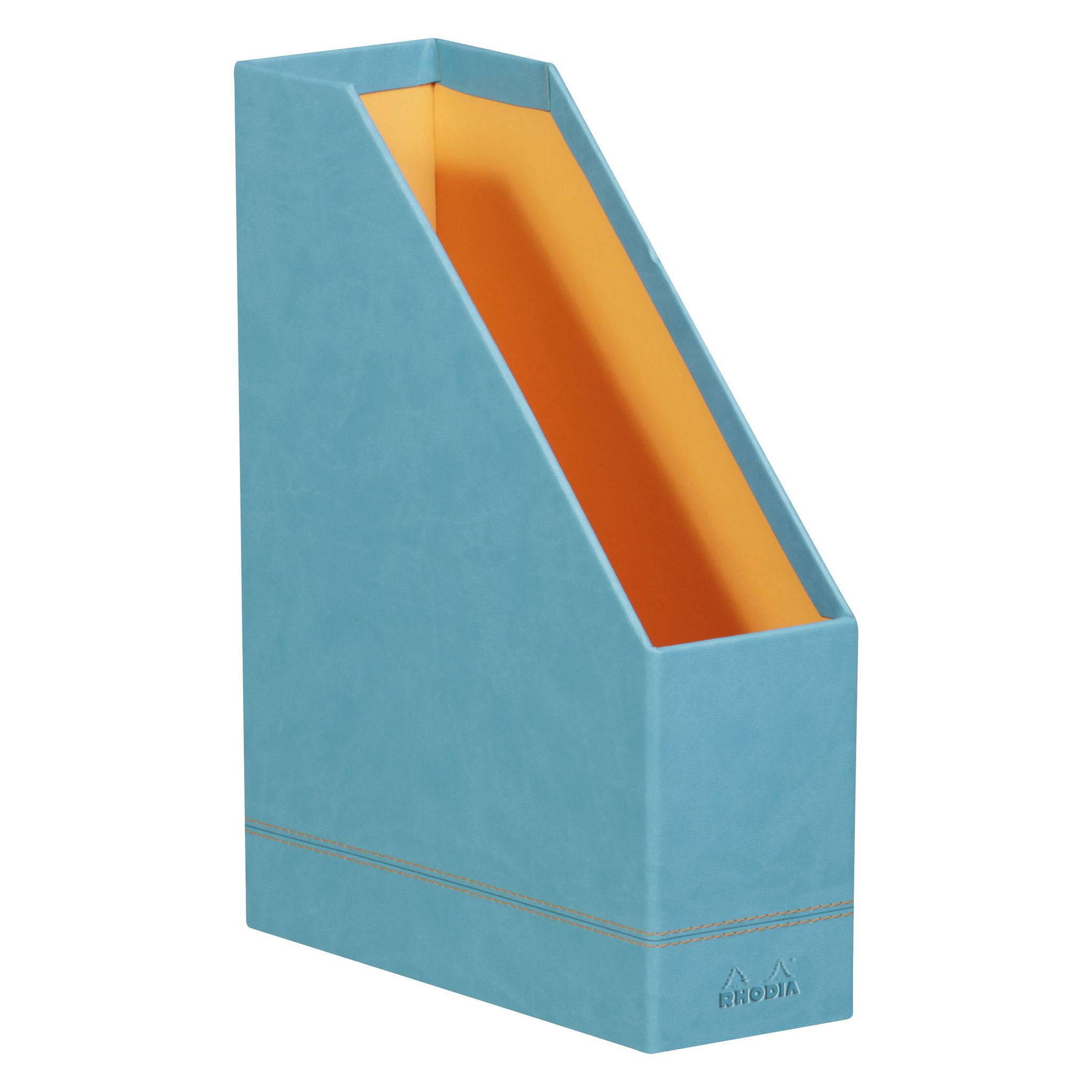 Rhodia Rhodiarama Stehsammler aus Kunstleder, 10x25x31cm - Türkis 318837C