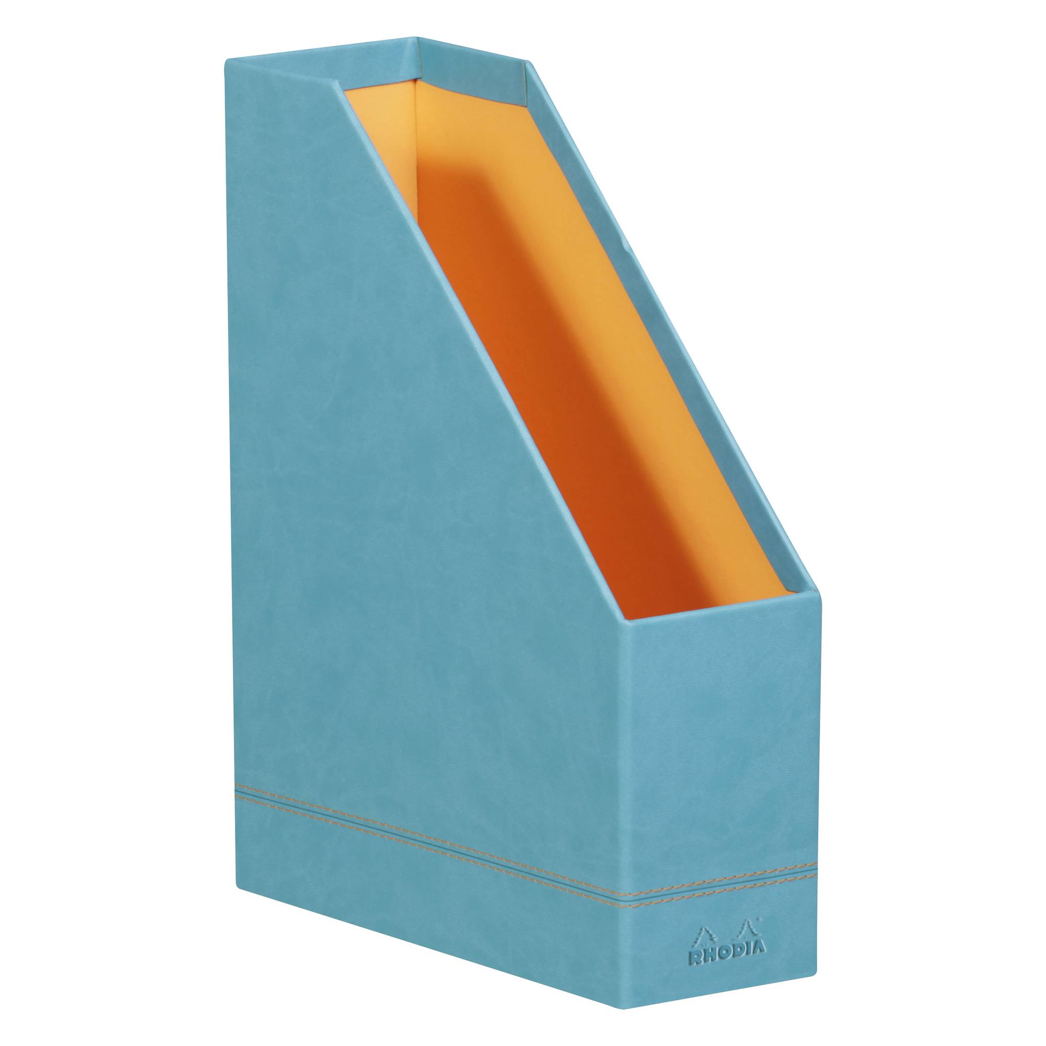 Rhodia Rhodiarama Stehsammler aus Kunstleder, 10x25x31cm - Türkis 318837C