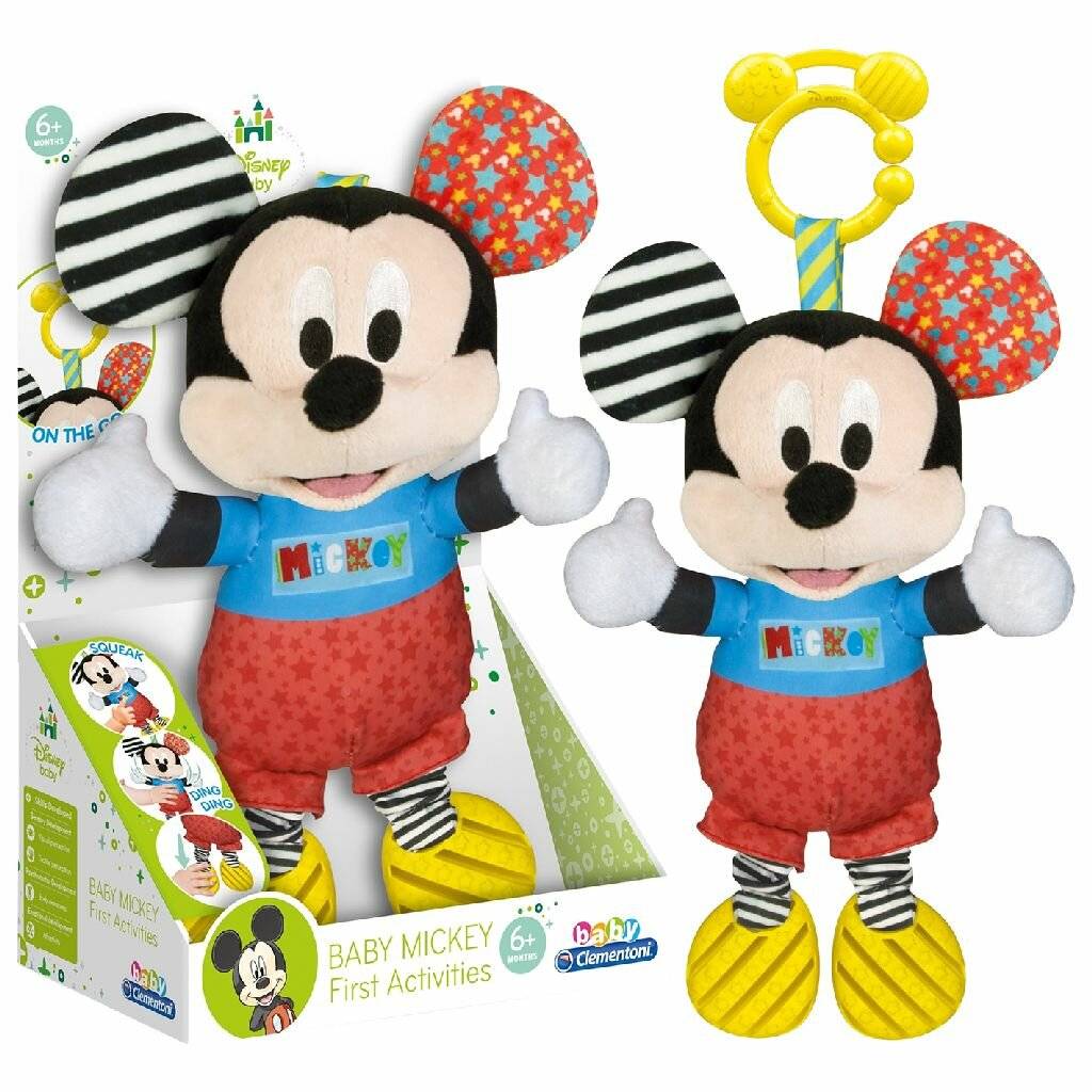 Disney Baby - Plüsch Mickey mit Beißring - Erste Aktivitäten