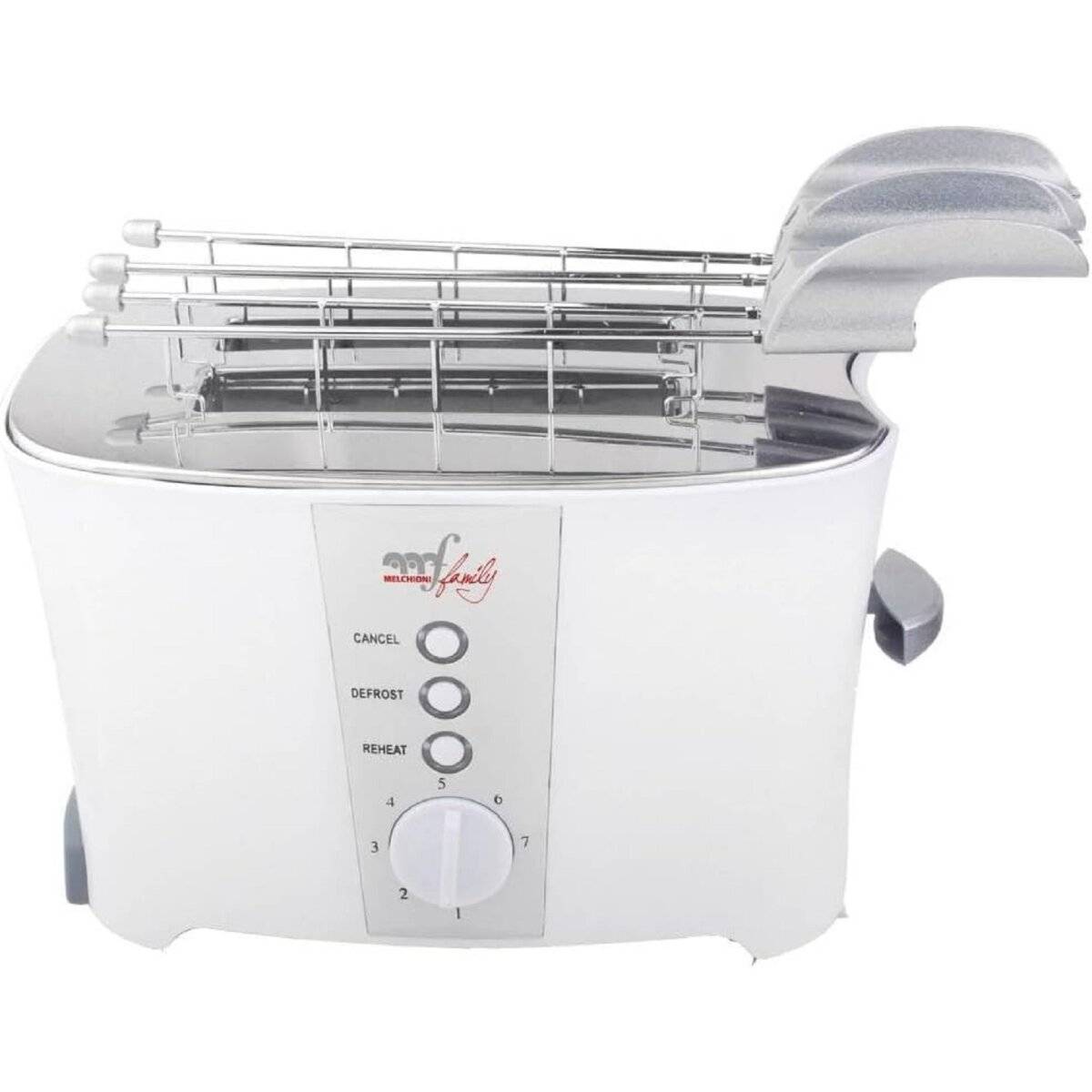 TOSTO Toaster mit 7 Toaststufen, 600W Auftaufunktion