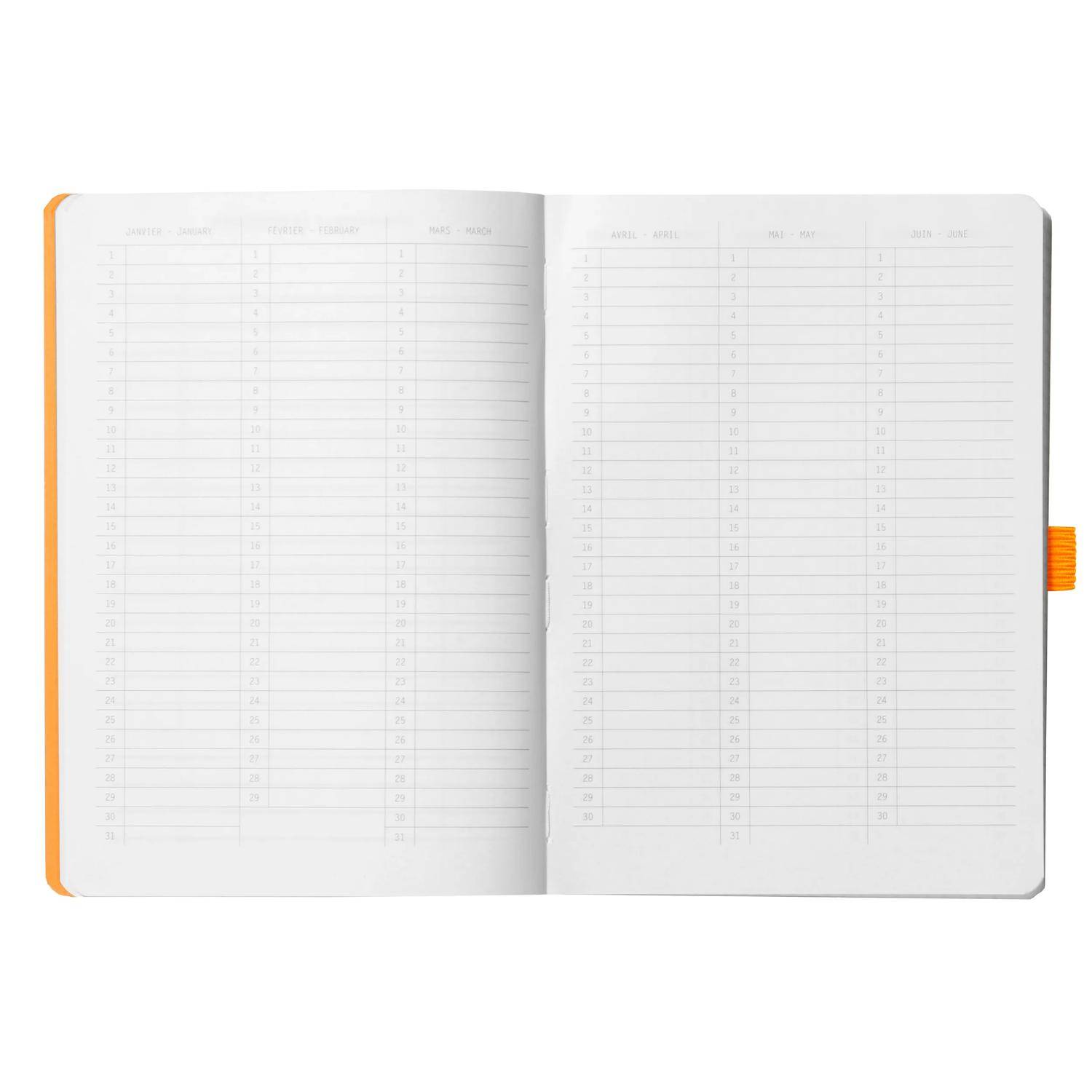 Rhodia Goalbook A5 120 Bl 90g weiß, Dot/punktkariert Anisgrün 117575C
