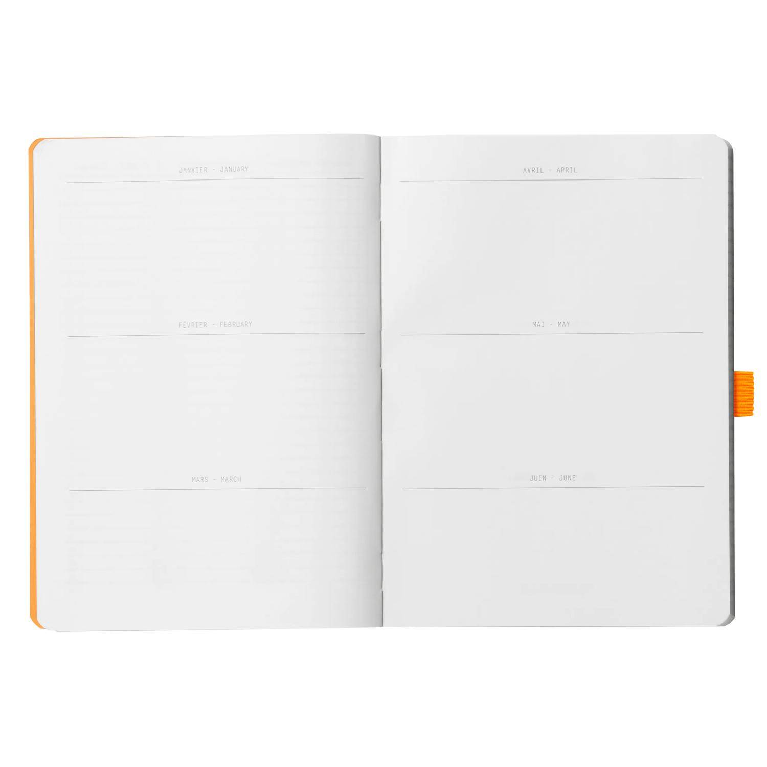 Rhodia Goalbook A5 120 Bl 90g weiß, Dot/punktkariert Saphir 117577C