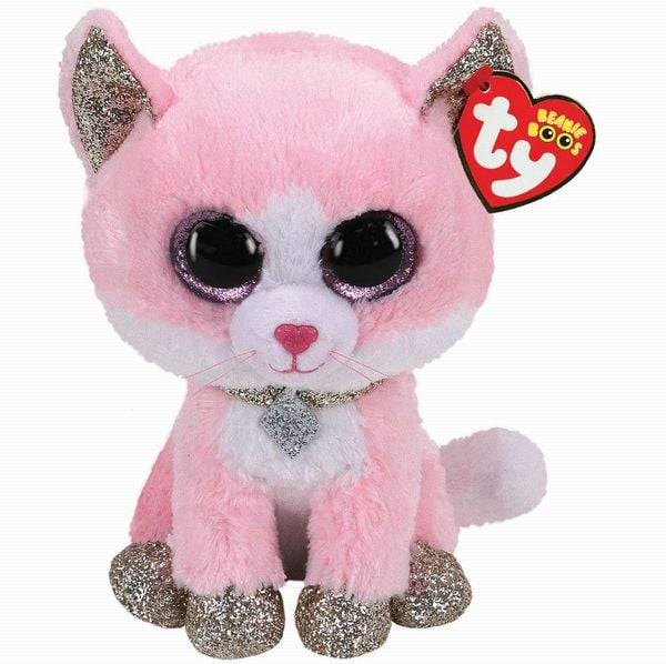 Ty - Beanie Boos - Fiona Pinke Katze, 15 cm, reg.