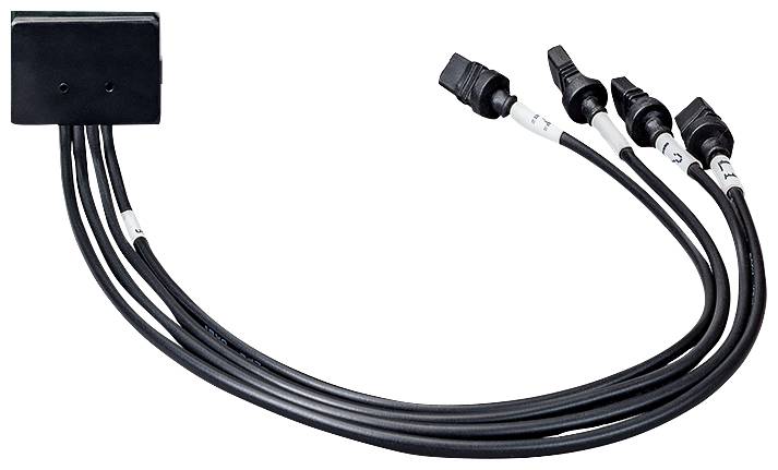 Zwei HDMI-Kabel mit schwarzen Anschlüssen und weißen Etiketten auf einem dunklen Hintergrund, die ihre Enden und flexiblen Kordeln zeigen.