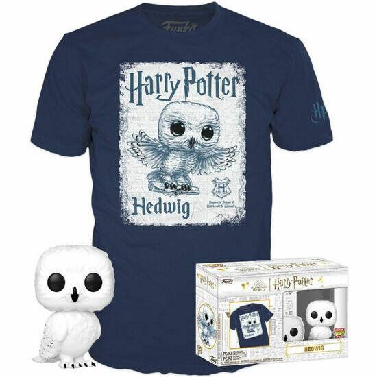 Set Figur POP & Tee Harry Potter Hedwig
