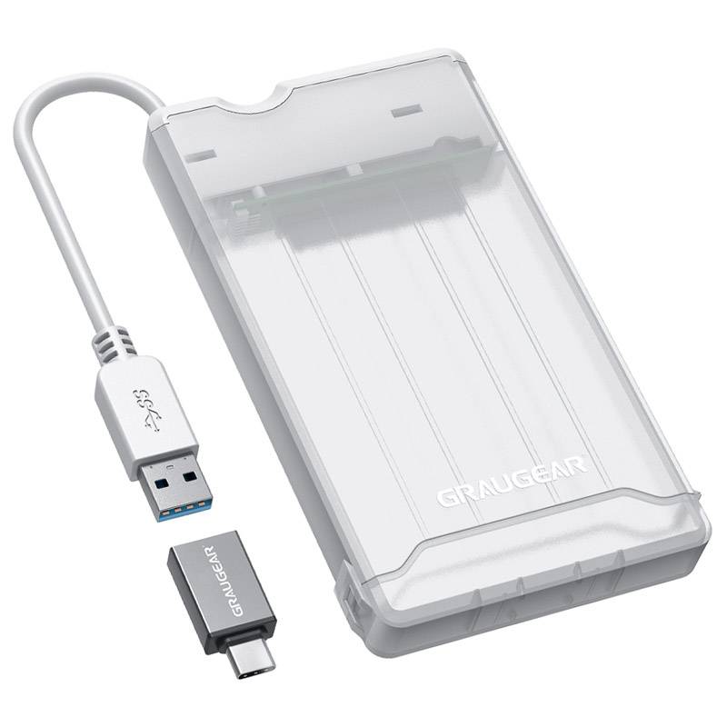 GrauGear externes Festpl.Gehäuse 2.5"HDD/SSD USB 3.2 Alu - Laufwerks-Gehäuse - 2