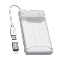 GRAUGEAR G-2503-AC, HDD / SSD-Gehäuse, 2.5 Zoll, SATA, 6 Gbit/s, USB Anschluss, Aluminium