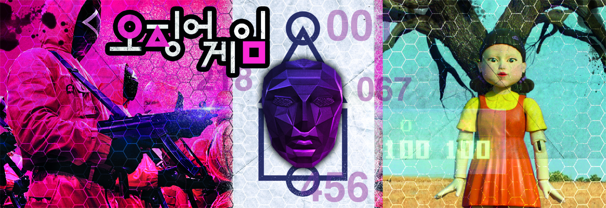 Clementoni 39694 Netflix Squid Game, 1000 Teile Panorama Puzzle