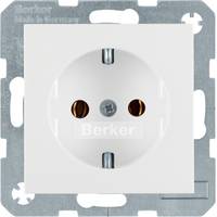 HAGER - Berker 47438989, Typ F, Weiß, Duroplast, IP20, 250 V, 16 A
