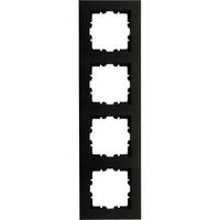 KOPP Abdeckrahmen HK07 PURE 4-fach schwarz matt