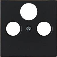 HEINRICH KOPP - HK07 - Antennen-Abdeckung TV/RF/SAT IP20| inkl. 3x Schraube - in schwarz