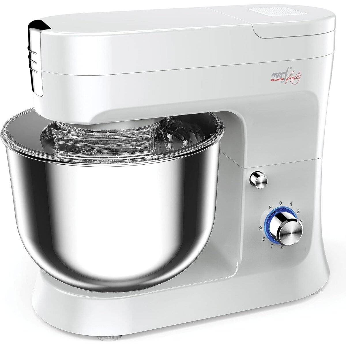 Planetenmischer, 1000W, 9L Edelstahl, 6 Geschwindigkeiten, Pulsfunktion