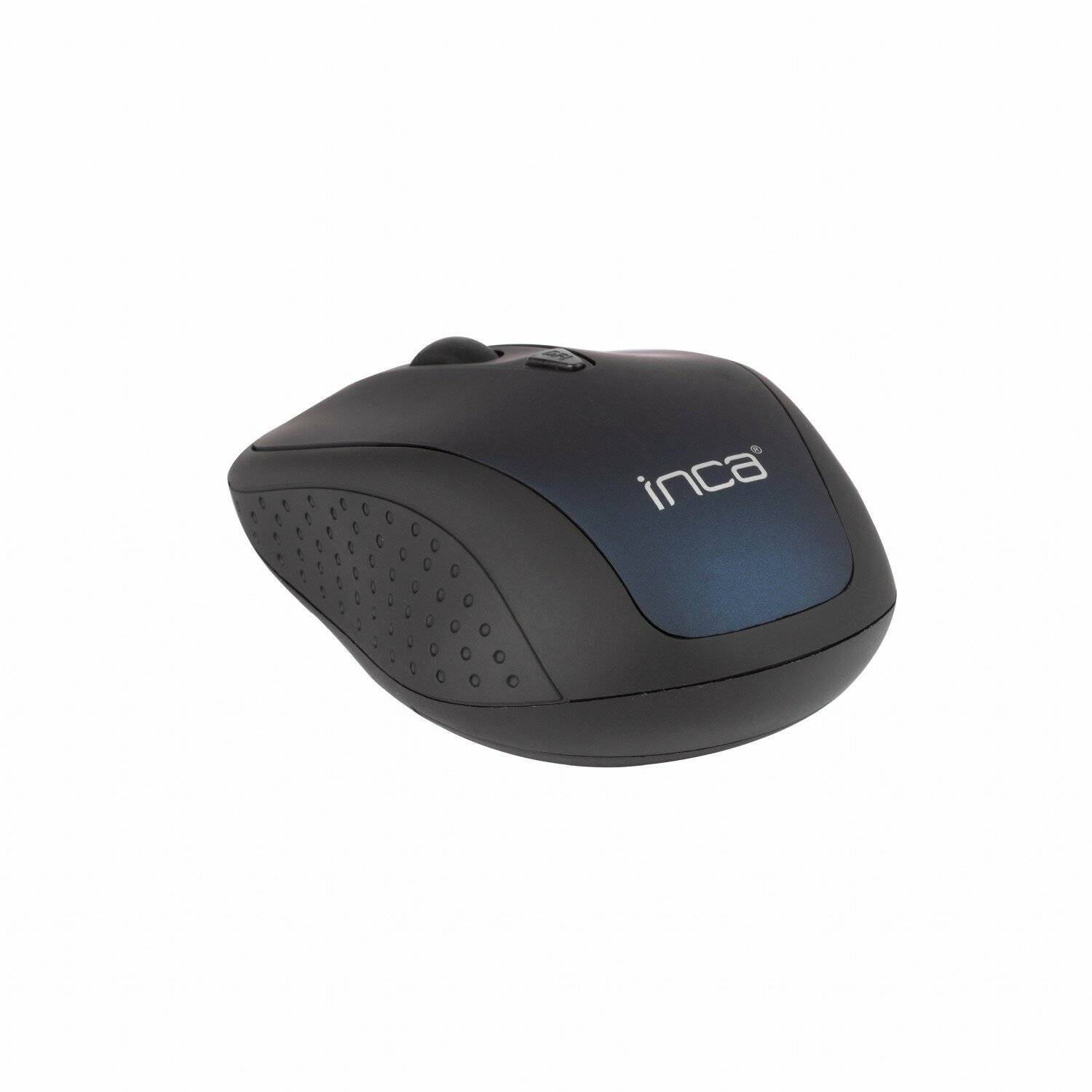 Inca IWM-201R-L Maus kabellos Bluetooth Optisch 1600 DPI Wireless Funkmaus Plug and Play Blau