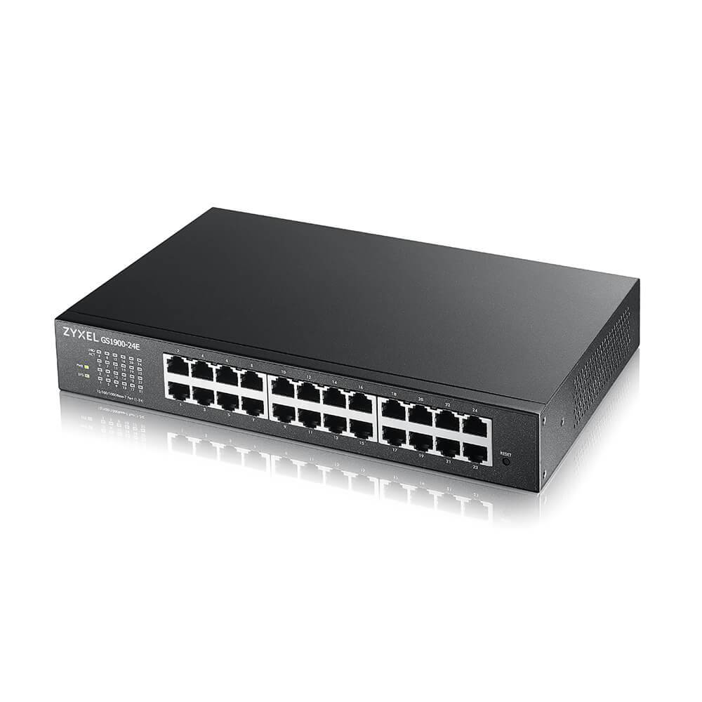 ZyXEL Switch Gigabit L2 PoE smart 24x Gigabit Ports, davon 12x POE+