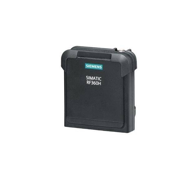 SIEMENS SIMATIC RF360H' Elektronikgerät in schwarzem Gehäuse, wahrscheinlich eine Komponente für industrielle Automatisierungssysteme.