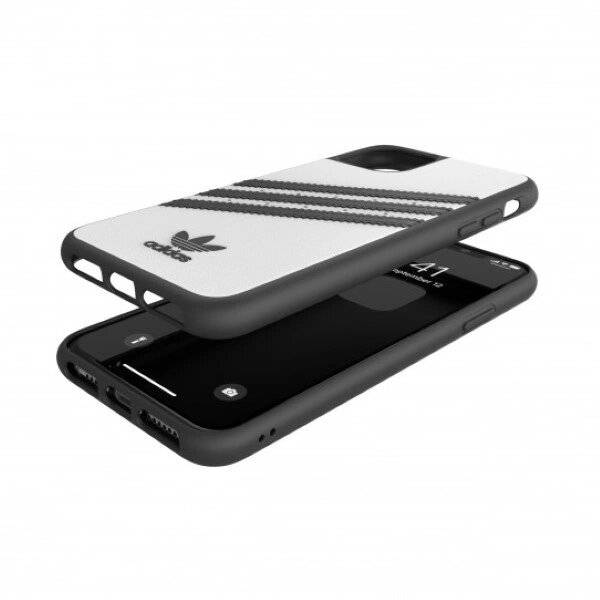 Adidas Moulded Case PU iPhone 11 Pro Max - Weiß Schwarz
