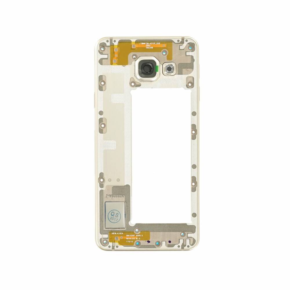 Original für Samsung A310F Galaxy A3 2016 Akkufachdeckel GH97-18074A Gold