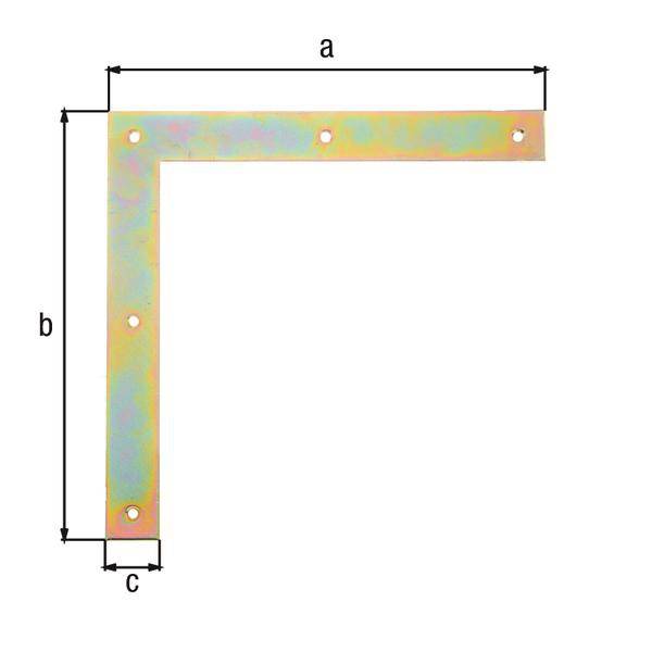 Tor-Winkel B.30mm L.250x250mm STA galv.verz.d.pass.GAH