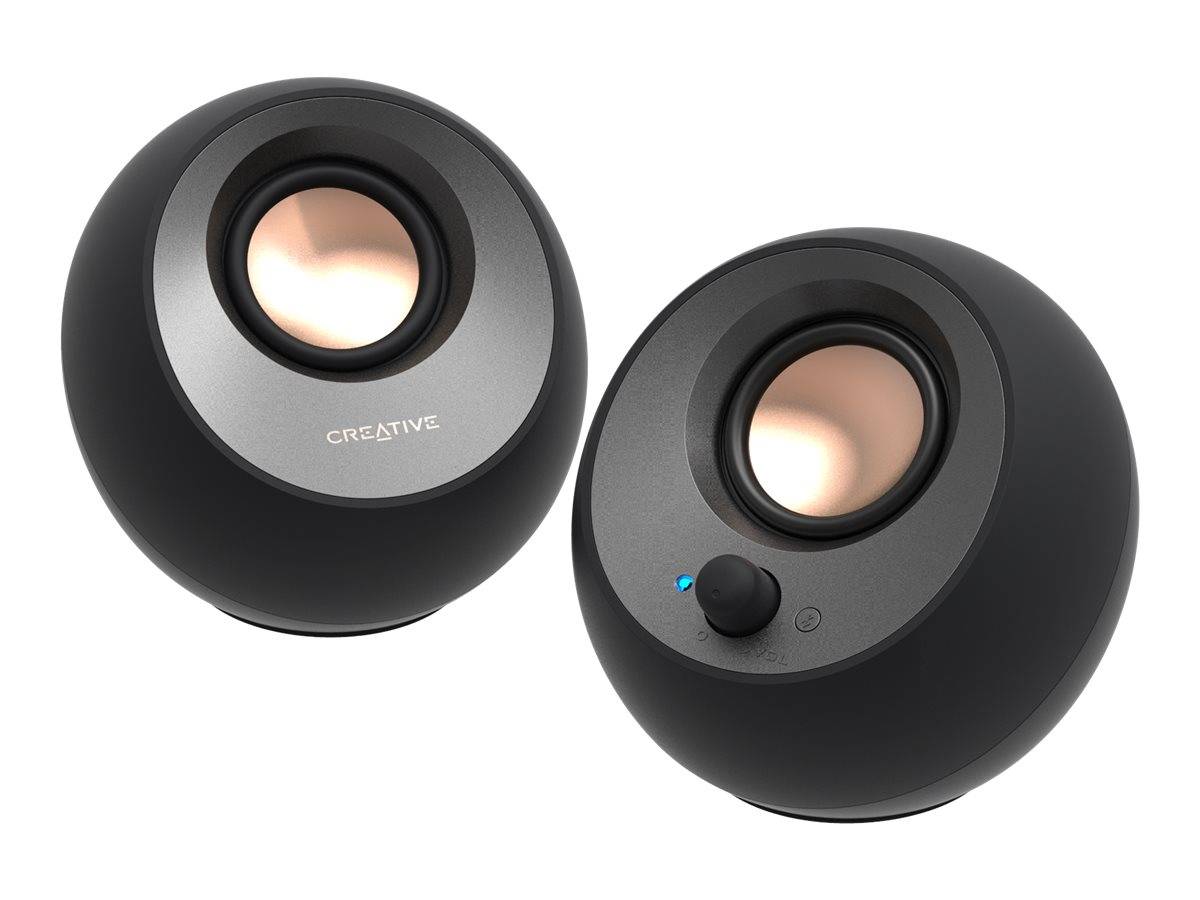 Creative Labs Creative Pebble V3 - Lautsprecher - für PC - 2.0-Kanal - kabellos - Bluetooth - USB - 8 Watt (Gesamt)