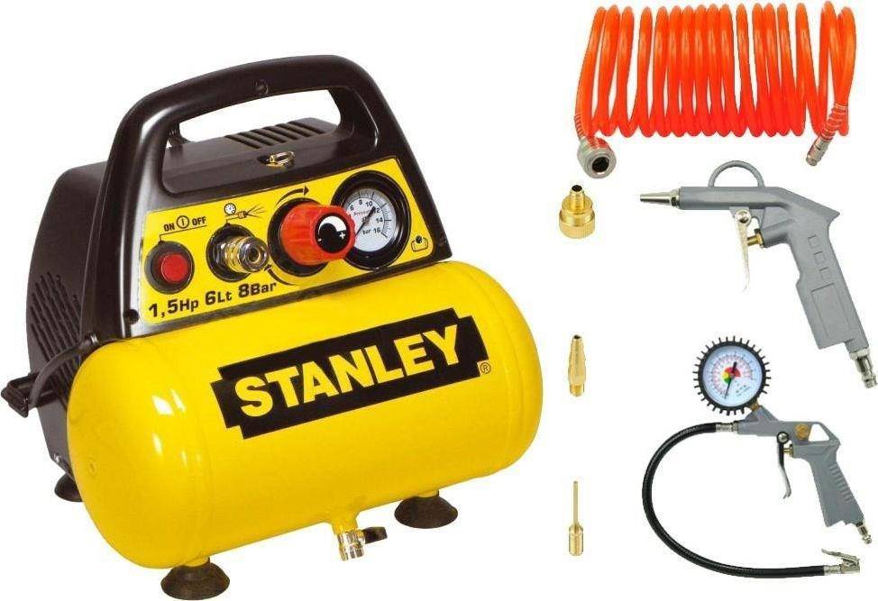 ÖLFREIER KOMPRESSOR 6L+PNEUMATISCHER SATZ STANLEY (C6BB304STN071)