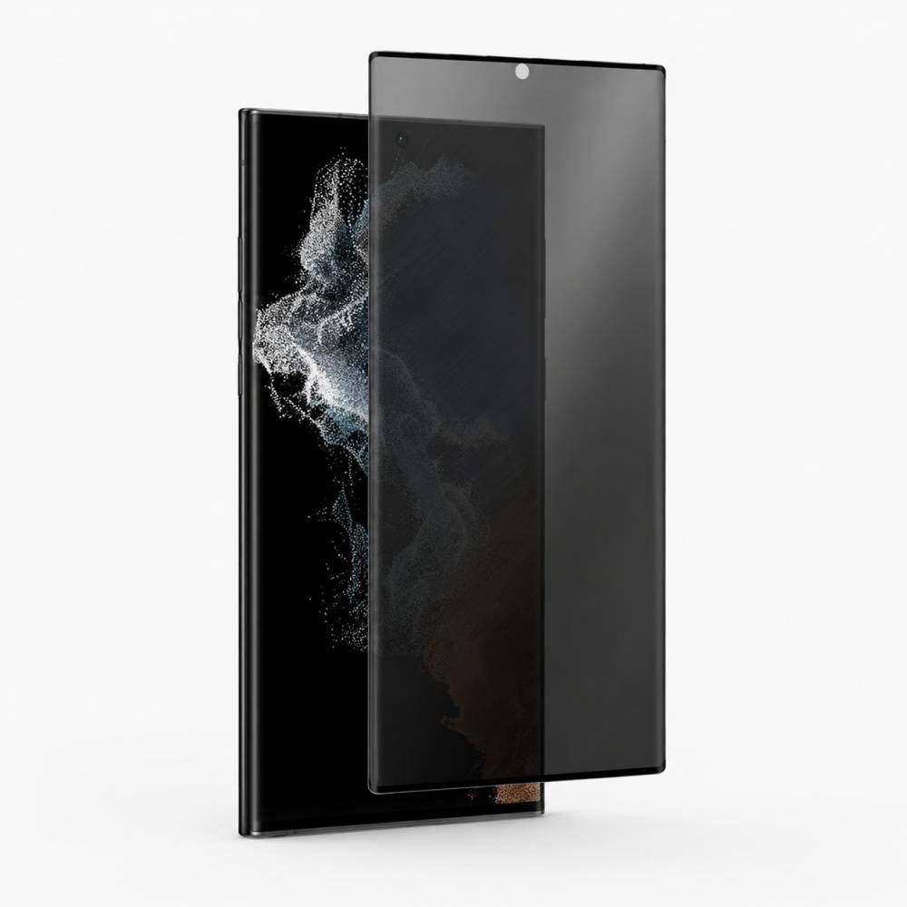prio 3D Anti-Spy Displayschutzglas für Samsung S22 Ultra schwarz