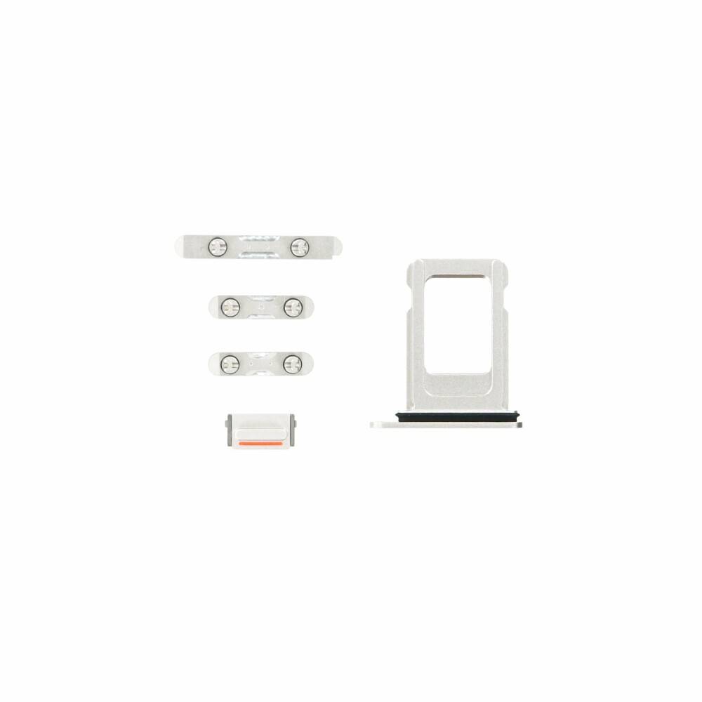 Tasten Set für iPhone 12 weiß Stummschalttaste Flex Kabel