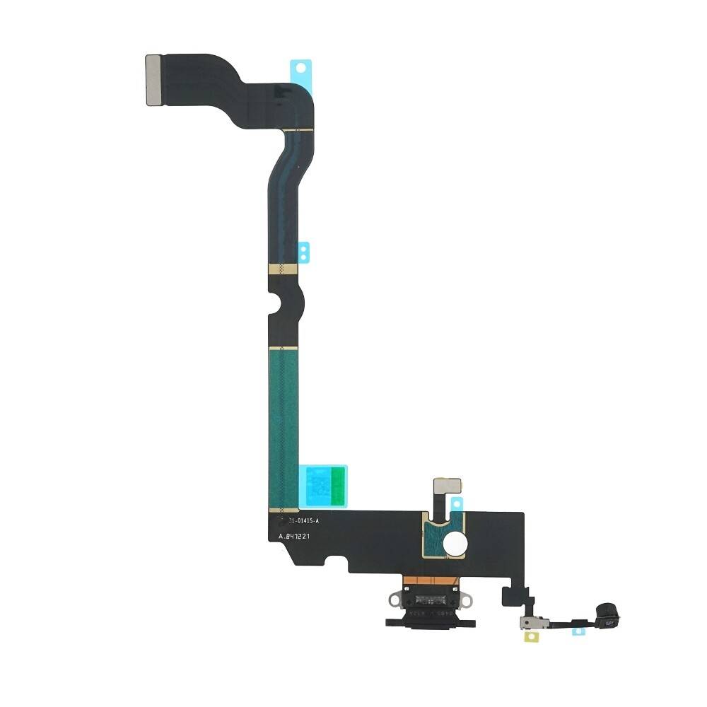 Ladebuchse für iPhone XS Max Schwarz Dock Anschluss Flex Ersatz