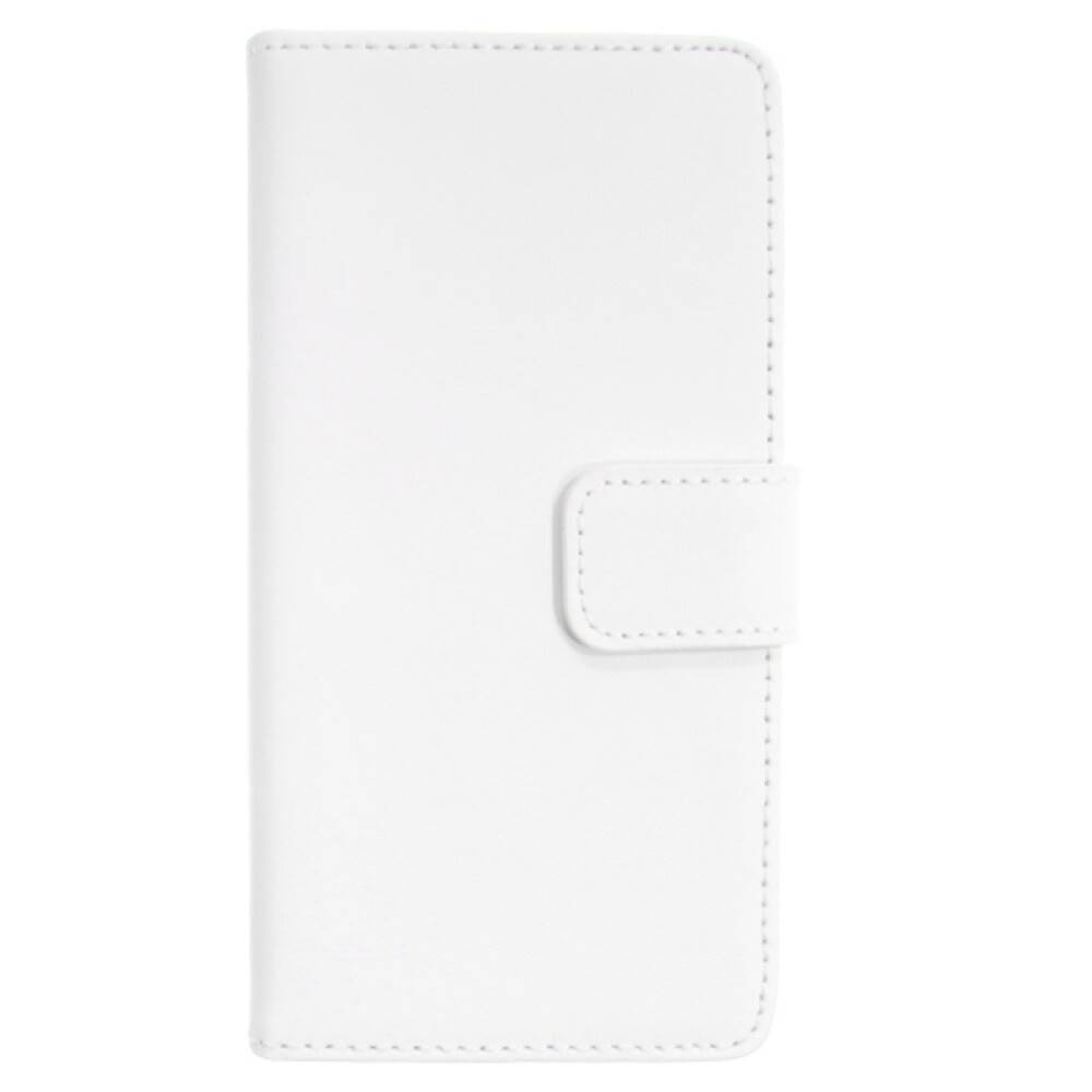 Book Case Handyhülle für Huawei P7 Weiß Lederhülle Schutztasche