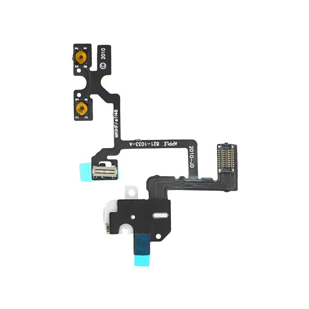 Ladebuchse für iPhone 4 Weiß Audio Jack Flex Dock Connector Ersatz
