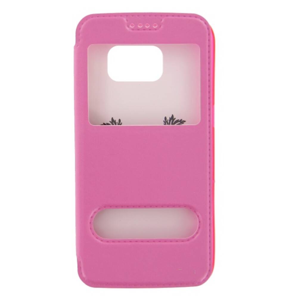 Flip Case Handyhülle für Samsung Galaxy S7 Pink Schutz Tasche