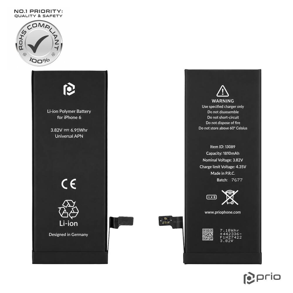 Prio-Akku für iPhone 6 (Universal APN)
