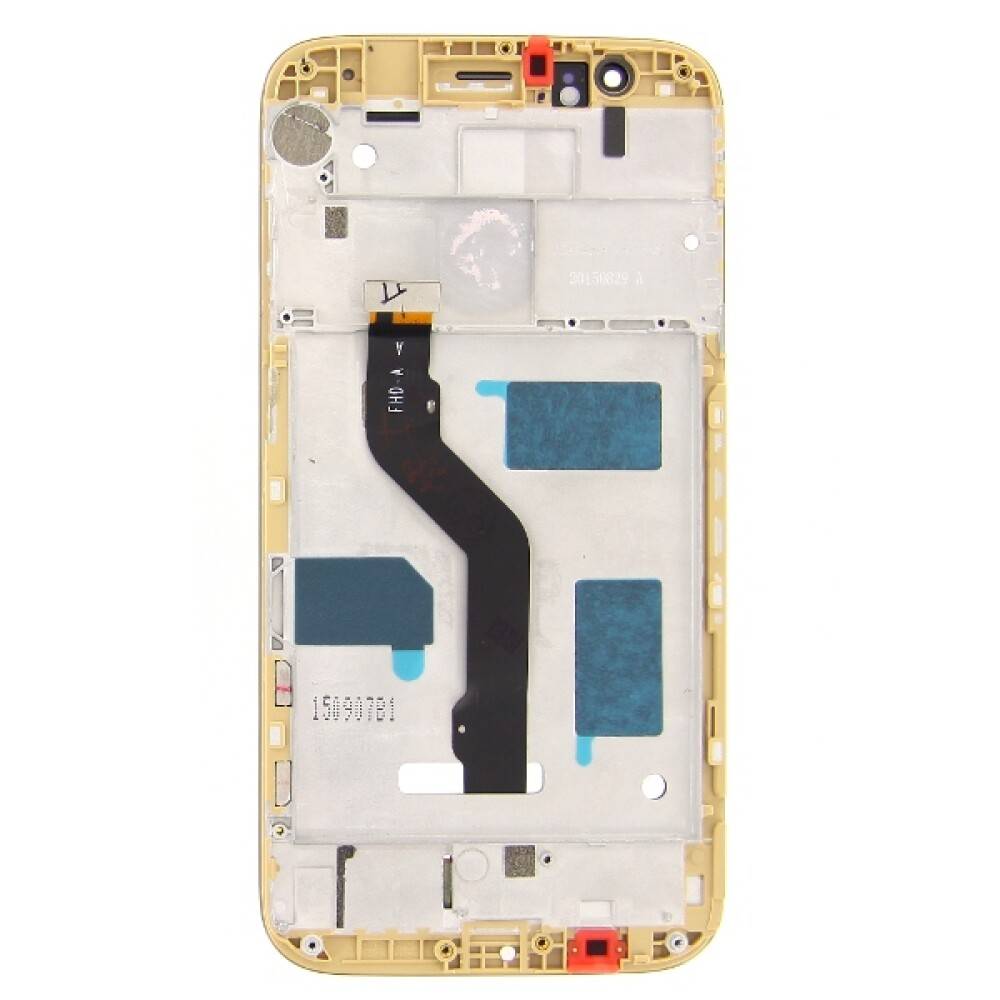 Display für Huawei Ascend G8 LCD + Rahmen Gold 02350MXA