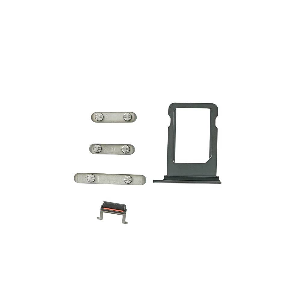 Tasten Set für iPhone XS space grau Ersatz Flex Kabel Stummschalter