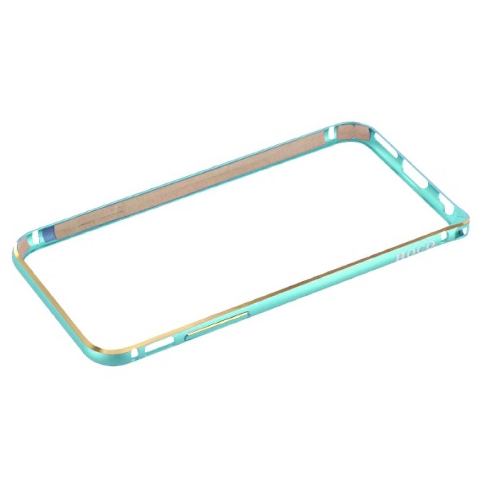 Original Metall Bumper Handyhülle für iPhone 6 6S Blau Schutz HI-T025 blue