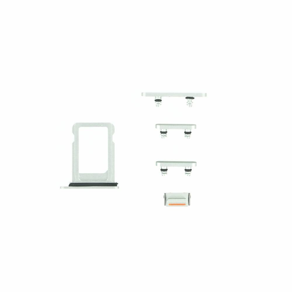 Tasten Set für iPhone 12 Mini Grün Ersatz Knopf Stummschalttaste