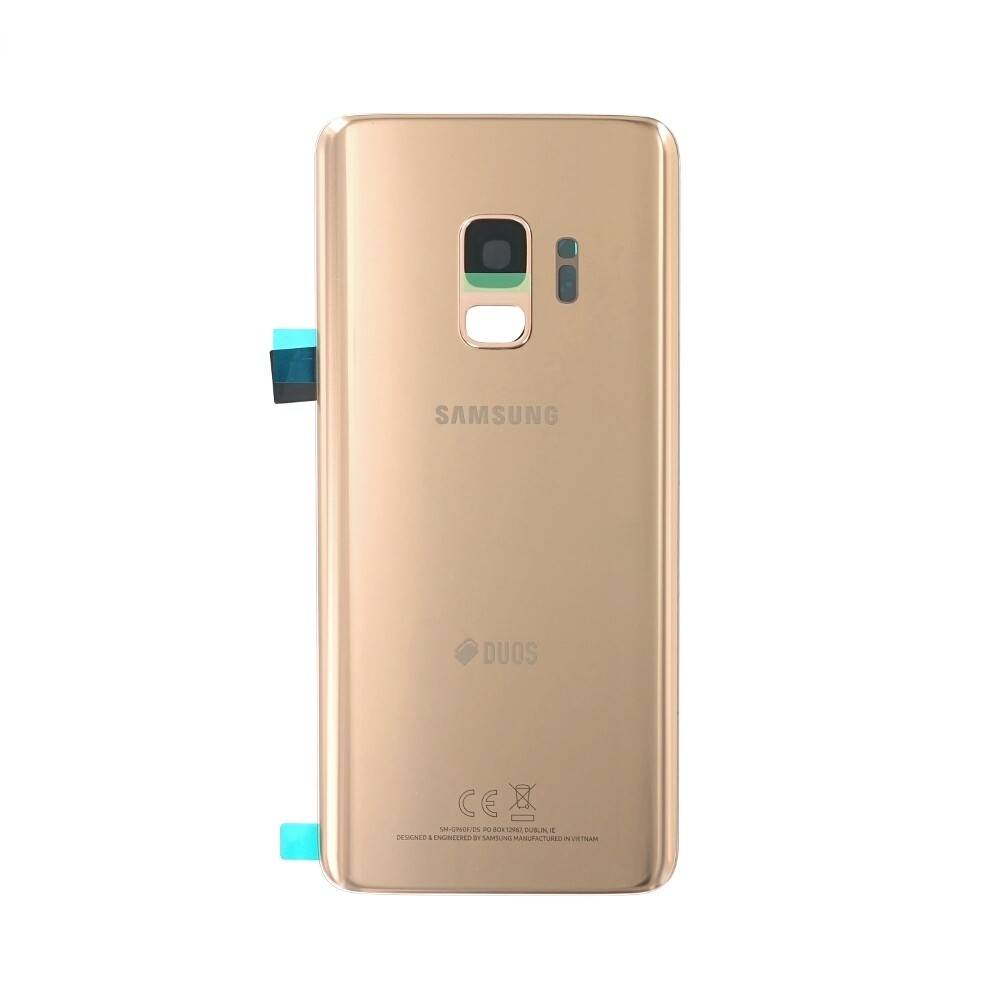 Original für Samsung Galaxy S9 Duos G960F DS Akkufachdeckel Gold GH82-15875E