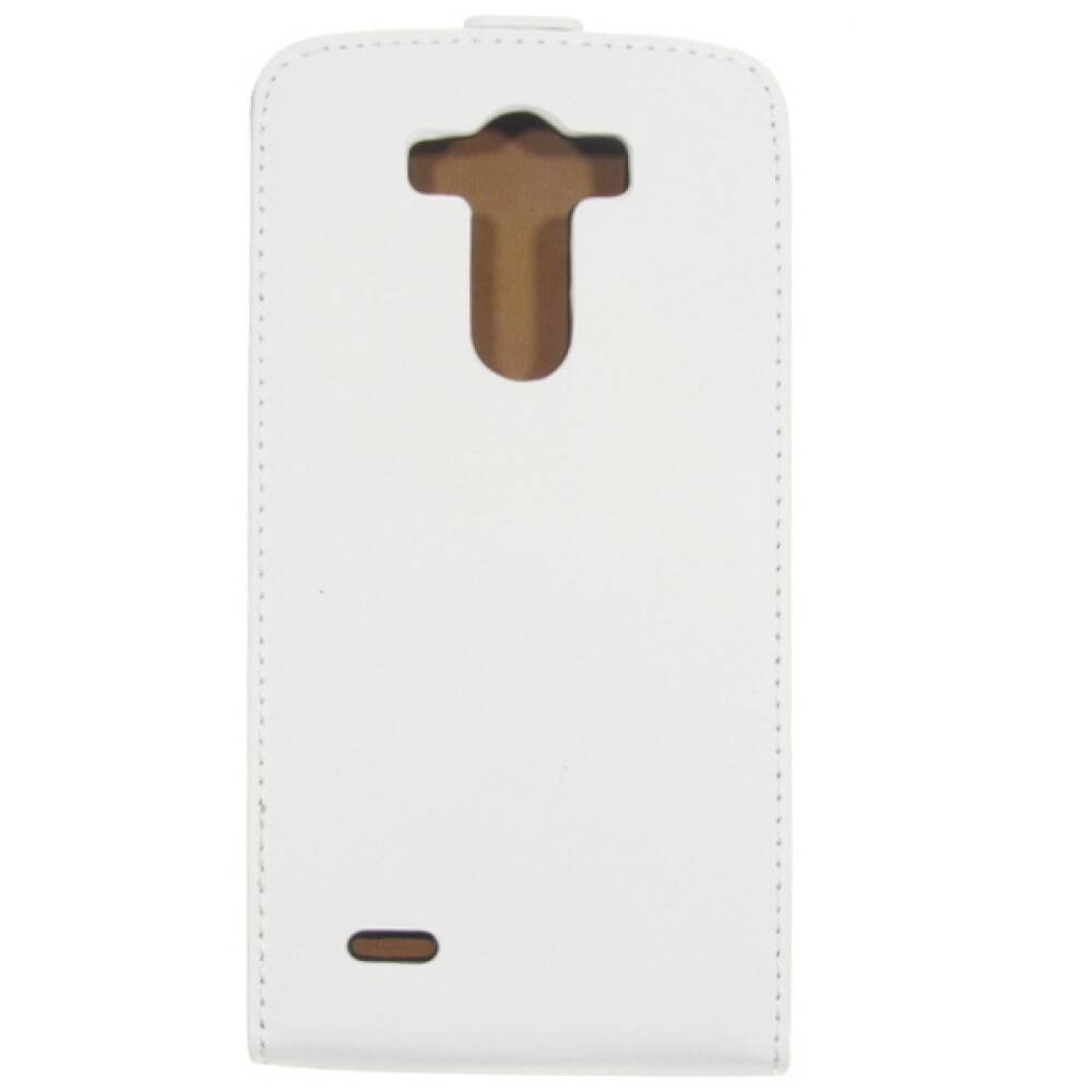 Slim Leder Flip Hülle für LG G3 D855 Weiß 4250710554027